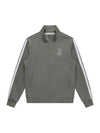 Men's Logo Point Track Zip-up Jacket Grey - SOLEW - BALAAN 2