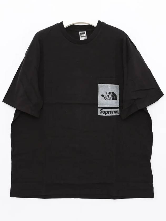 Printed Pocket Short Sleeve T-shirt Black - SUPREME - BALAAN 3