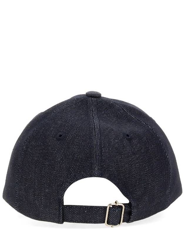 Charlie Embroidered Logo denim ball cap indigo - A.P.C. - BALAAN 6