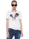 14FW Twin Bugler Print Tee S75GC0683 100 - DSQUARED2 - BALAAN 9