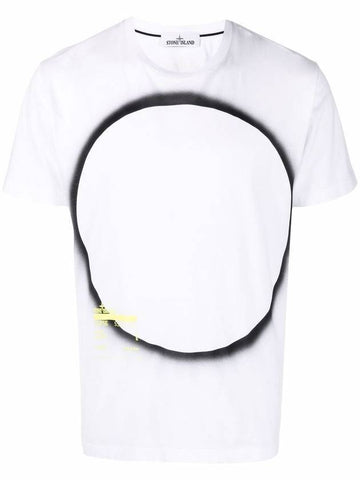 Eclipse Logo Short Sleeve T-Shirt White - STONE ISLAND - BALAAN 1