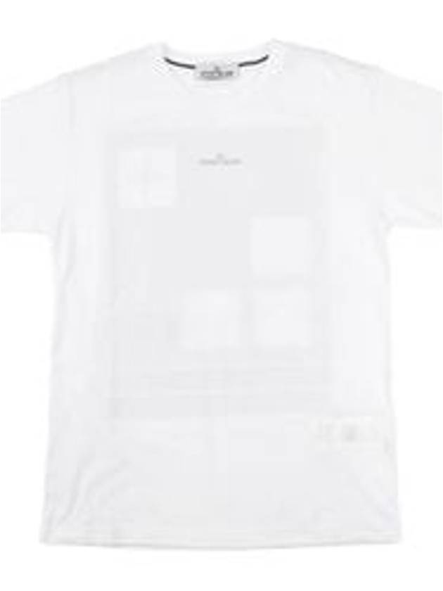 Small Logo Print Short Sleeve T-Shirt White - STONE ISLAND - BALAAN 2