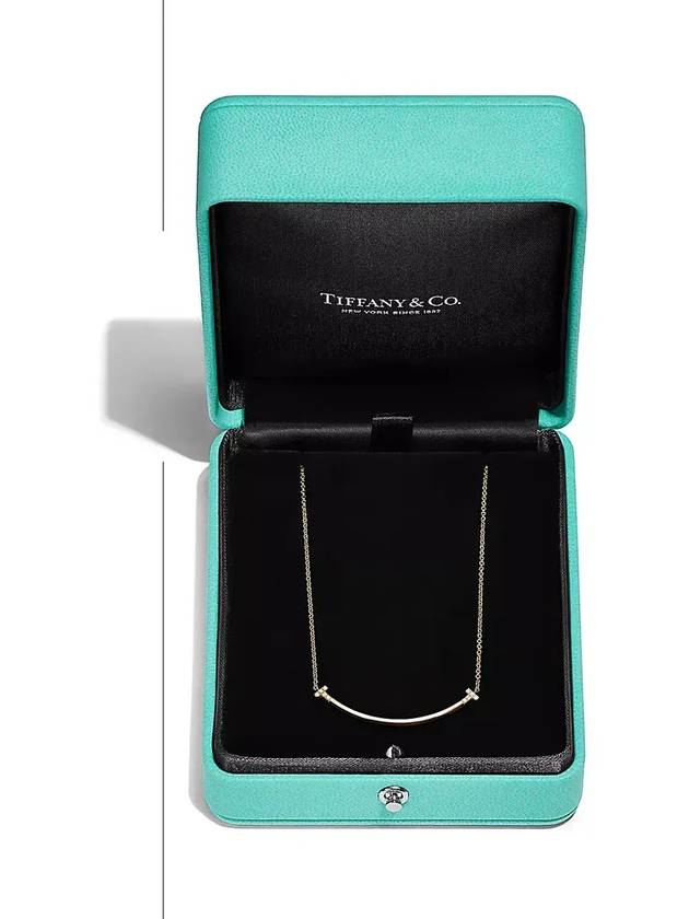 Tiffany T Smile Small Pendant Yellow Gold Diamond Setting 74957048 74957021 - TIFFANY & CO. - BALAAN 6