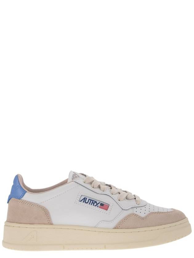 Medalist Blue Tab Suede Low Top Sneakers White Beige - AUTRY - BALAAN 2