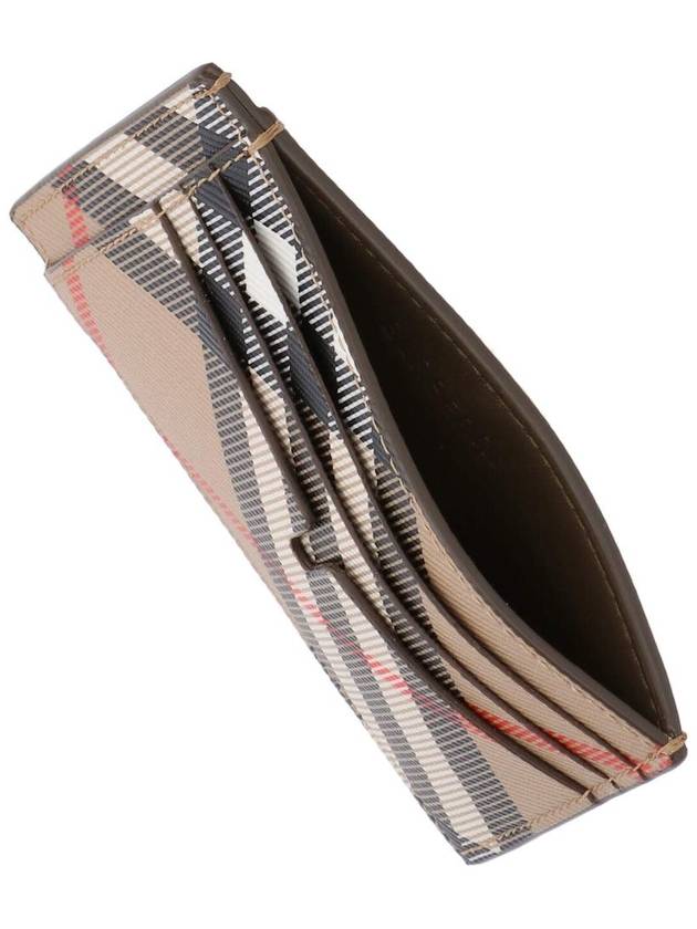 Check Card Wallet Beige - BURBERRY - BALAAN 4