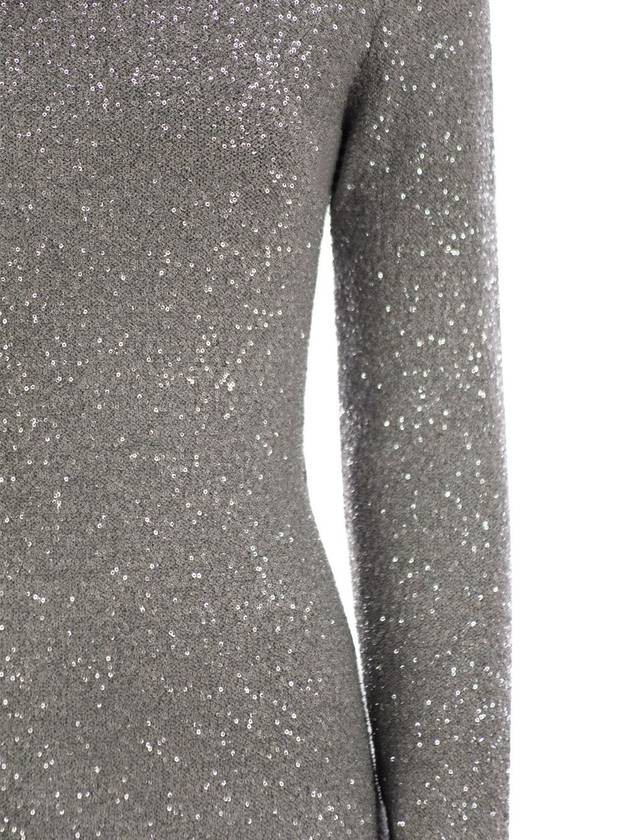 Crew-neck dress with micro sequins - FABIANA FILIPPI - BALAAN 4