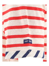 Red Stripe Short Sleeve 7841UKNATURELTULIPE VILLEFRANCHE - SAINT JAMES - BALAAN 4