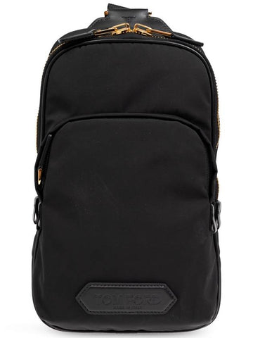 Tom Ford One-shoulder Backpack, Men's, Black - TOM FORD - BALAAN 1