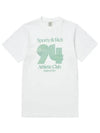 94 Athletic Club Cotton Short Sleeve T-Shirt White - SPORTY & RICH - BALAAN 1