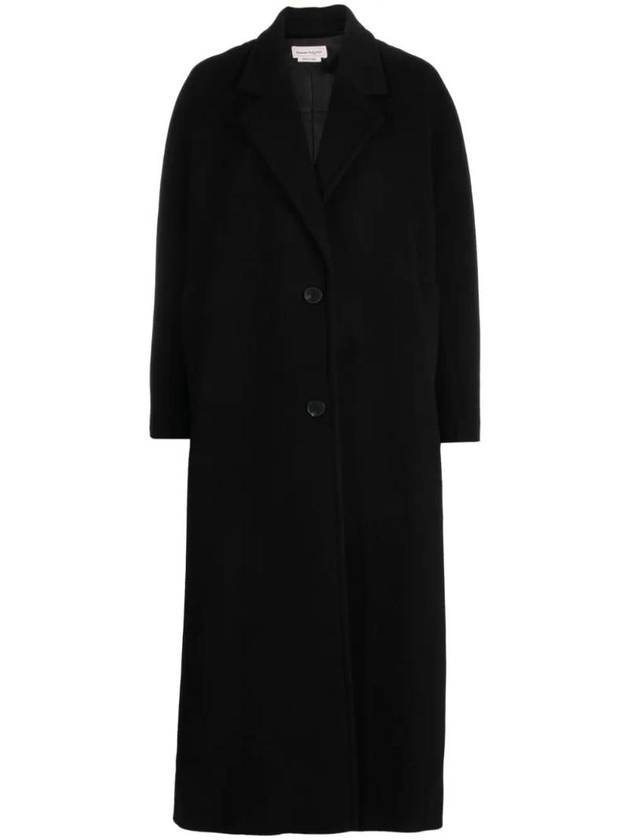 Wool Blend Single Breasted Coat 759978QKAA9 - ALEXANDER MCQUEEN - BALAAN 1