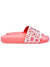 Jeanne Logo Print Slippers Pink - MONCLER - BALAAN 2