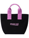 MINI CANVAS TOTE BAG VIOLET - MACNI - BALAAN 1