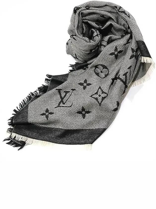 Neo Natte Monogram Scarf Black - LOUIS VUITTON - BALAAN 9