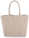 Yenky Embroidered Logo Shopper Tote Bag Beige - ISABEL MARANT - BALAAN 8