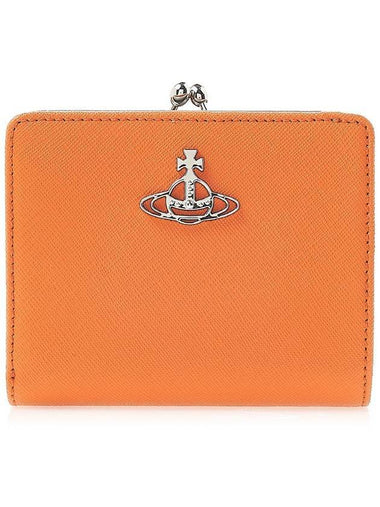 ORB Logo Half Wallet Orange - VIVIENNE WESTWOOD - BALAAN 1