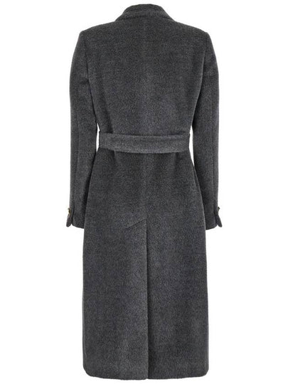 'Jole' Grey Double-Breasted Coat With Waist Belt In Alpaca Blend Woman - TAGLIATORE - BALAAN 2