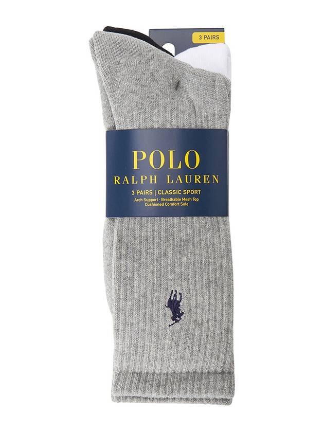 socks 449799746 001 bianco nero grigio - POLO RALPH LAUREN - BALAAN 8