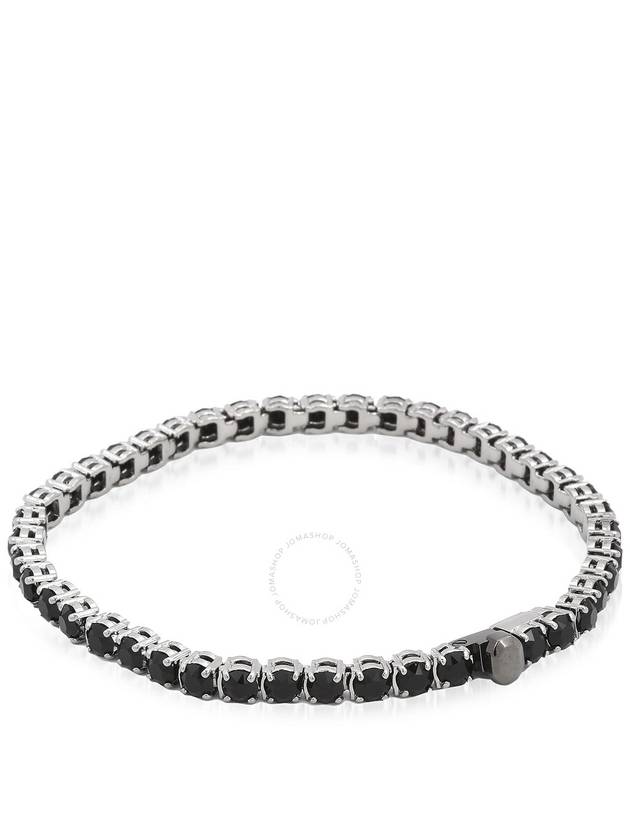 Swarovski Black Ruthenium Plated Round Cut Matrix Tennis Bracelet, Size Large - SWAROVSKI - BALAAN 3