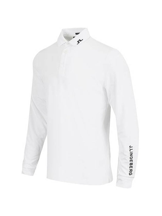 Men's Tour Tech Long Sleeve T-Shirt White - J.LINDEBERG - BALAAN 1