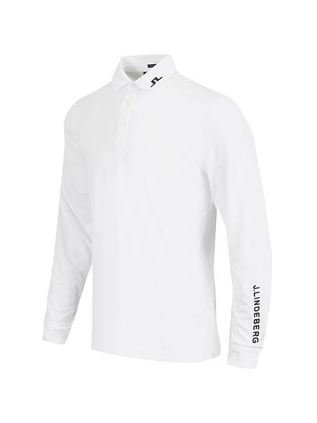 Tour Tech Long Sleeve Polo Shirt White - J.LINDEBERG - BALAAN 1