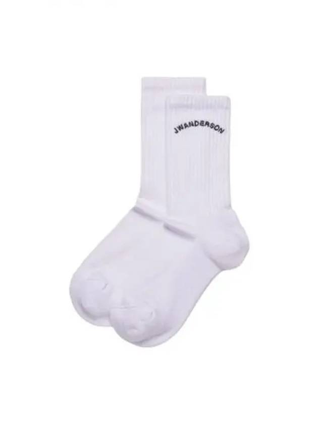 JWA Arch Logo Socks White - JW ANDERSON - BALAAN 2