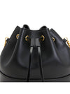 V logo signature chain nappa mini bucket bag black - VALENTINO - BALAAN 9