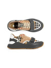 Ramsey Vintage Check Leather Suede Low Top Sneakers Beige - BURBERRY - BALAAN 2