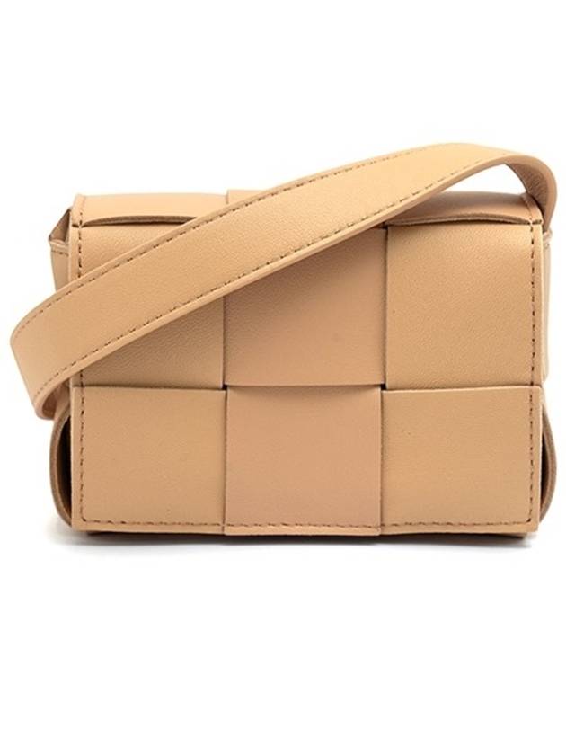 Intrecciato Cassette Small Cross Bag Almond - BOTTEGA VENETA - BALAAN 2