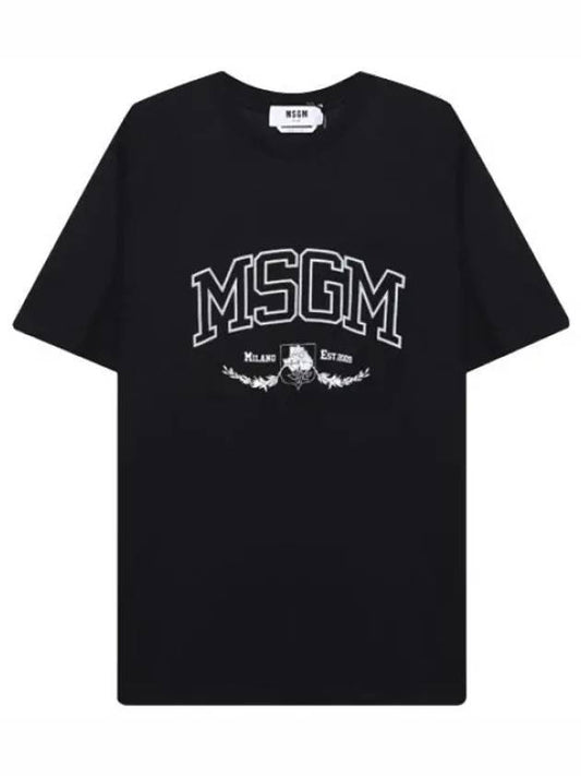 College Logo Short Sleeve T Shirt Women s Tee - MSGM - BALAAN 1