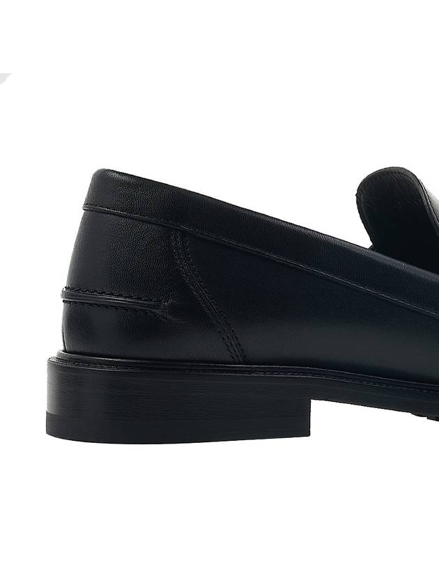 FF Square Leather Loafers Black - FENDI - BALAAN 11