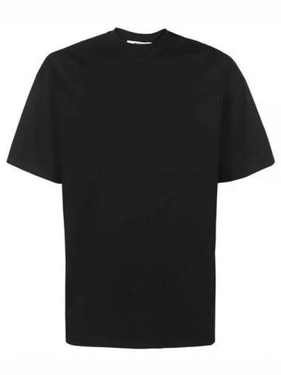 Maxi Back Logo Cotton Short Sleeve T-Shirt Black - MSGM - BALAAN 2