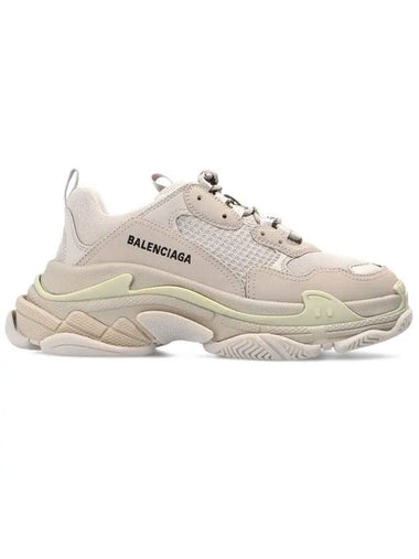 Triple S Low Top Sneakers Beige - BALENCIAGA - BALAAN 1