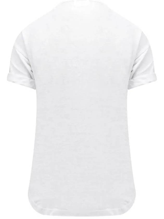 Coldy Logo Print Short Sleeve T-Shirt White - ISABEL MARANT - BALAAN 4