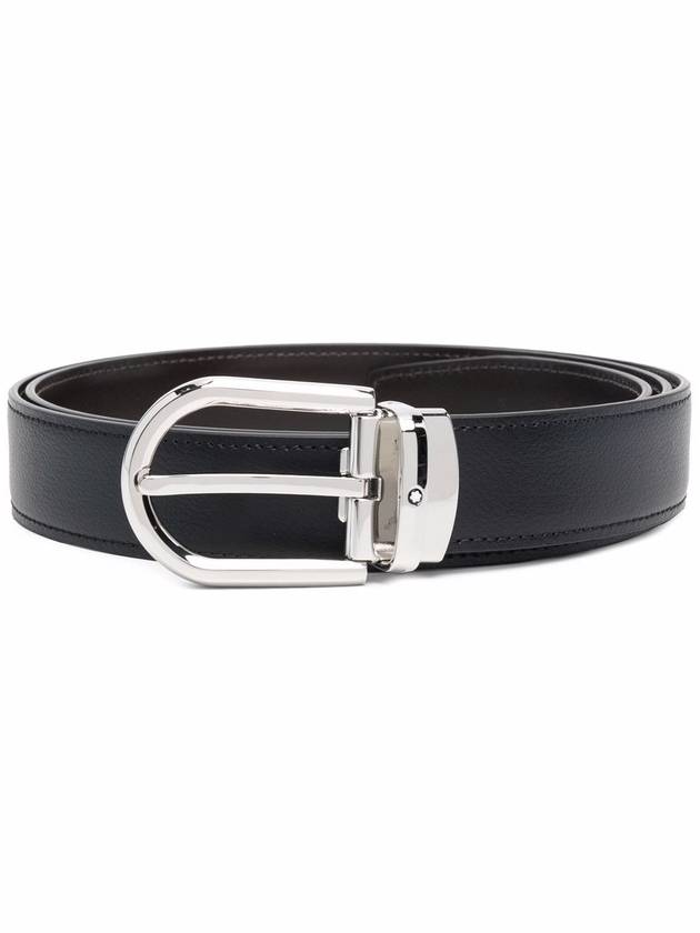 Pin Buckle Reversible Belt Black - MONTBLANC - BALAAN 1