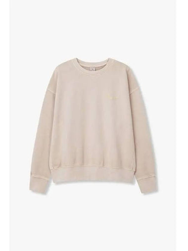 PS Women Happy Logo Wide Sweatshirt Beige - PAUL SMITH - BALAAN 1