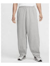 Club Fleece Oversized French Terry Pants M Dark Gray Heather Light Smoke White HJ1823 063 - NIKE - BALAAN 2