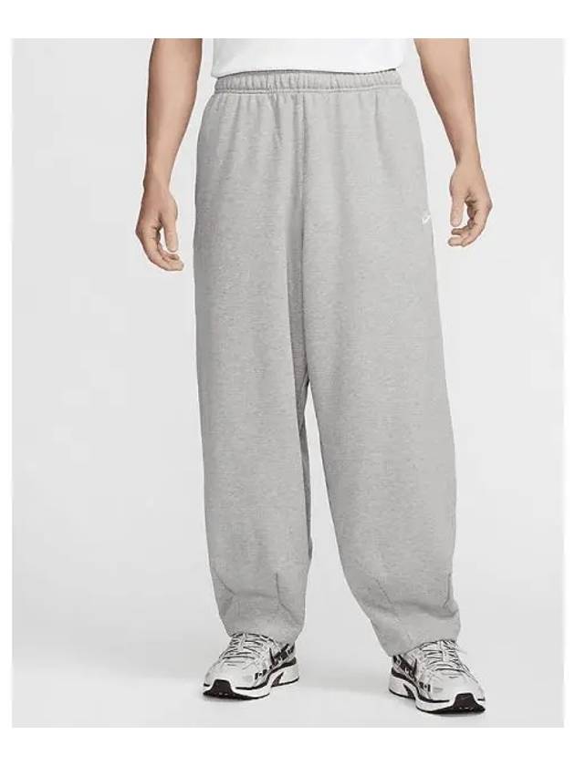 Club Fleece Oversized French Terry Pants M Dark Gray Heather Light Smoke White HJ1823 063 - NIKE - BALAAN 2