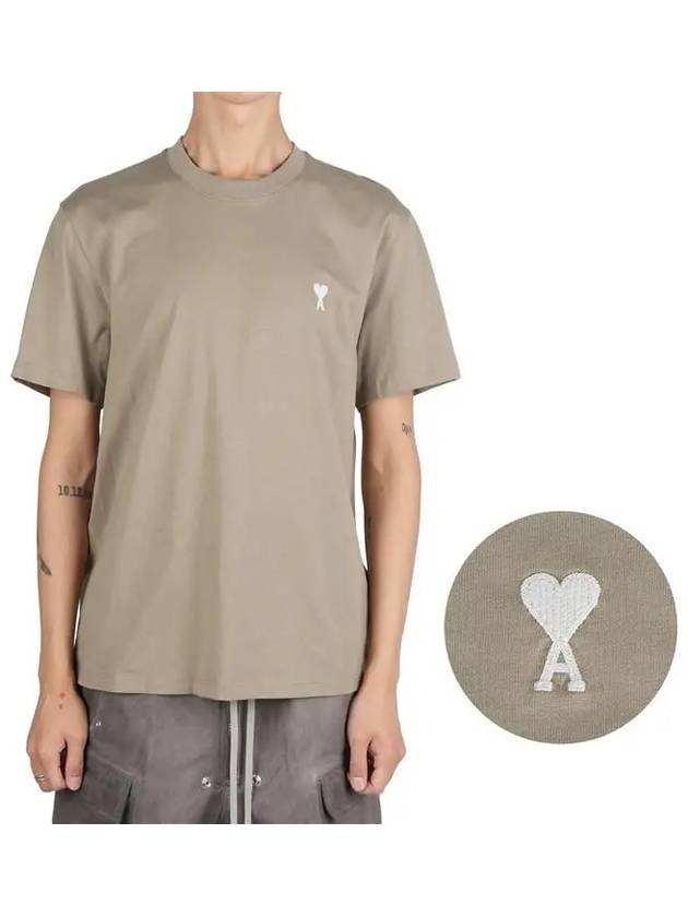 De Coeur Short Sleeve T-Shirt Green - AMI - BALAAN 2