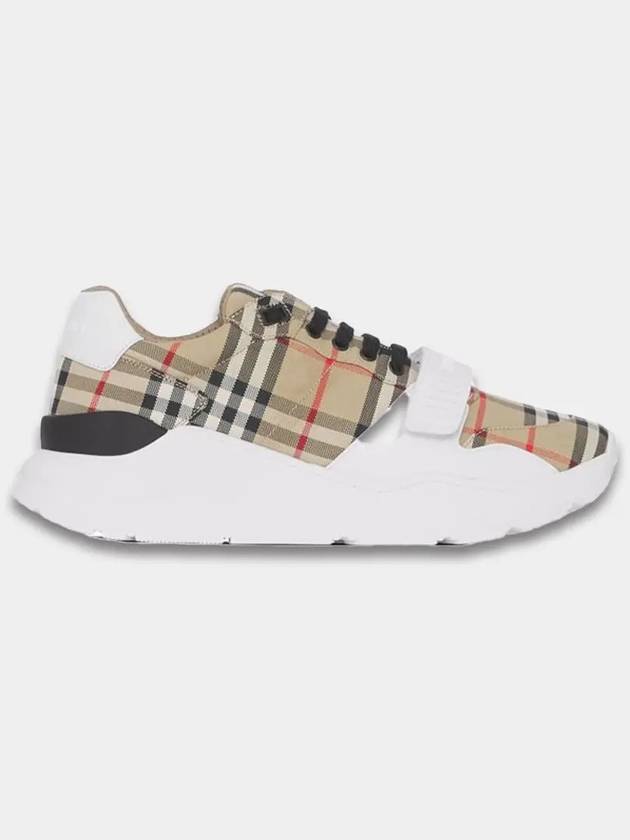 Vintage Check Suede Leather Sneakers Archive Beige - BURBERRY - BALAAN 2