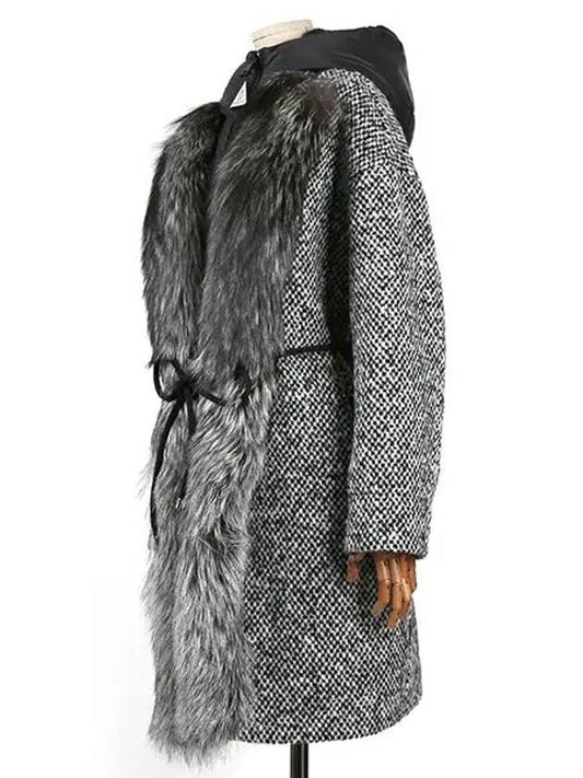 Jea Women's Fox Padded Coat Black GEA_4992410 57932 999 - MONCLER - BALAAN 2