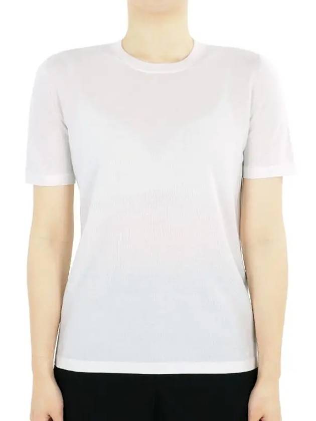 Angera Crewneck Cotton Short Sleeve T-Shirt White - LORO PIANA - BALAAN 2