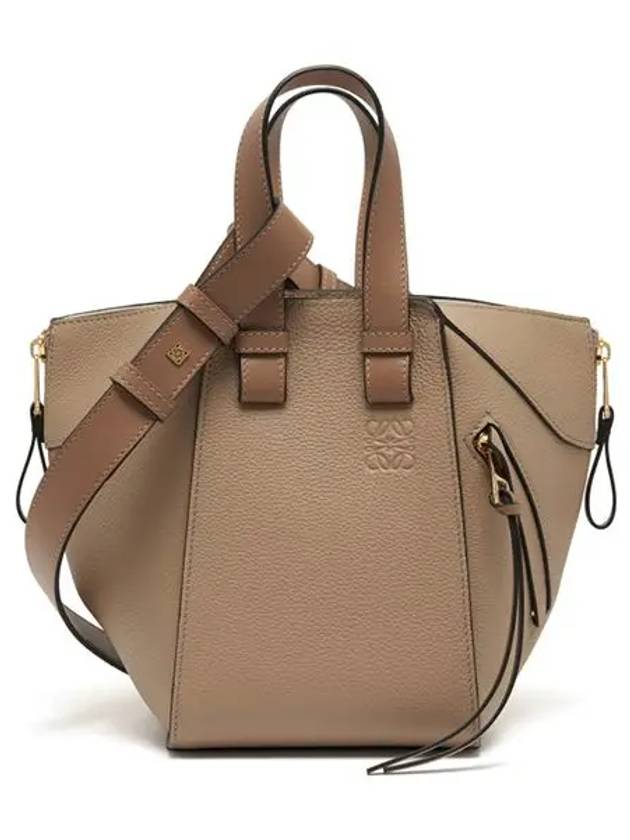 Compact Hammock Soft Grained Calfskin Tote Bag Sand - LOEWE - BALAAN 3