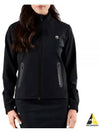 women's brushed zip-up jacket black - HYDROGEN - BALAAN 2