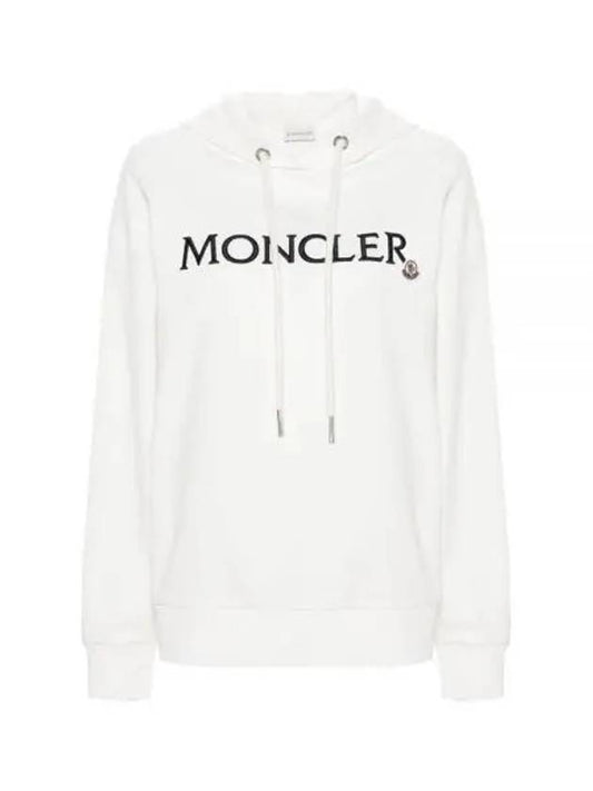 Embroidered logo hooded top white - MONCLER - BALAAN 2