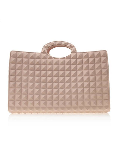 Le Troisieme Stud Pattern Rubber Tote Bag Powder - VALENTINO - BALAAN 2