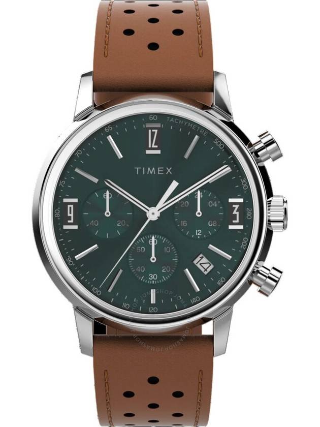 Timex Marlin Chronograph Quartz Green Dial Men's Watch TW2W10100 - TIMEX - BALAAN 1