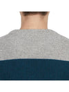 Foxhead Patch Striped Comfort Shibori Knit Top - MAISON KITSUNE - BALAAN 8