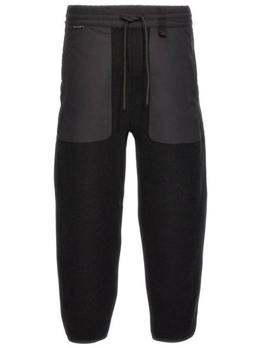 Men's Cotton Track Pants Black - MONCLER - BALAAN 1