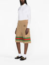 Interlocking GG Logo Shorts Camel - GUCCI - BALAAN 3