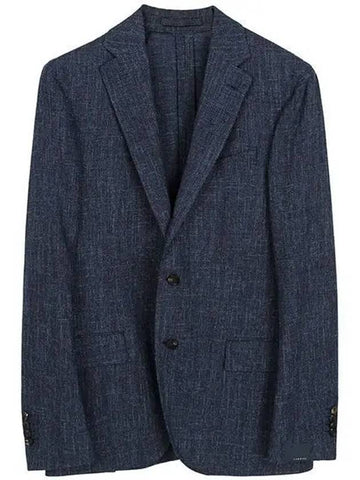 Blue two button wool blazer jacket EC530AF ECRP48587 1210104 - RVR LARDINI - BALAAN 1